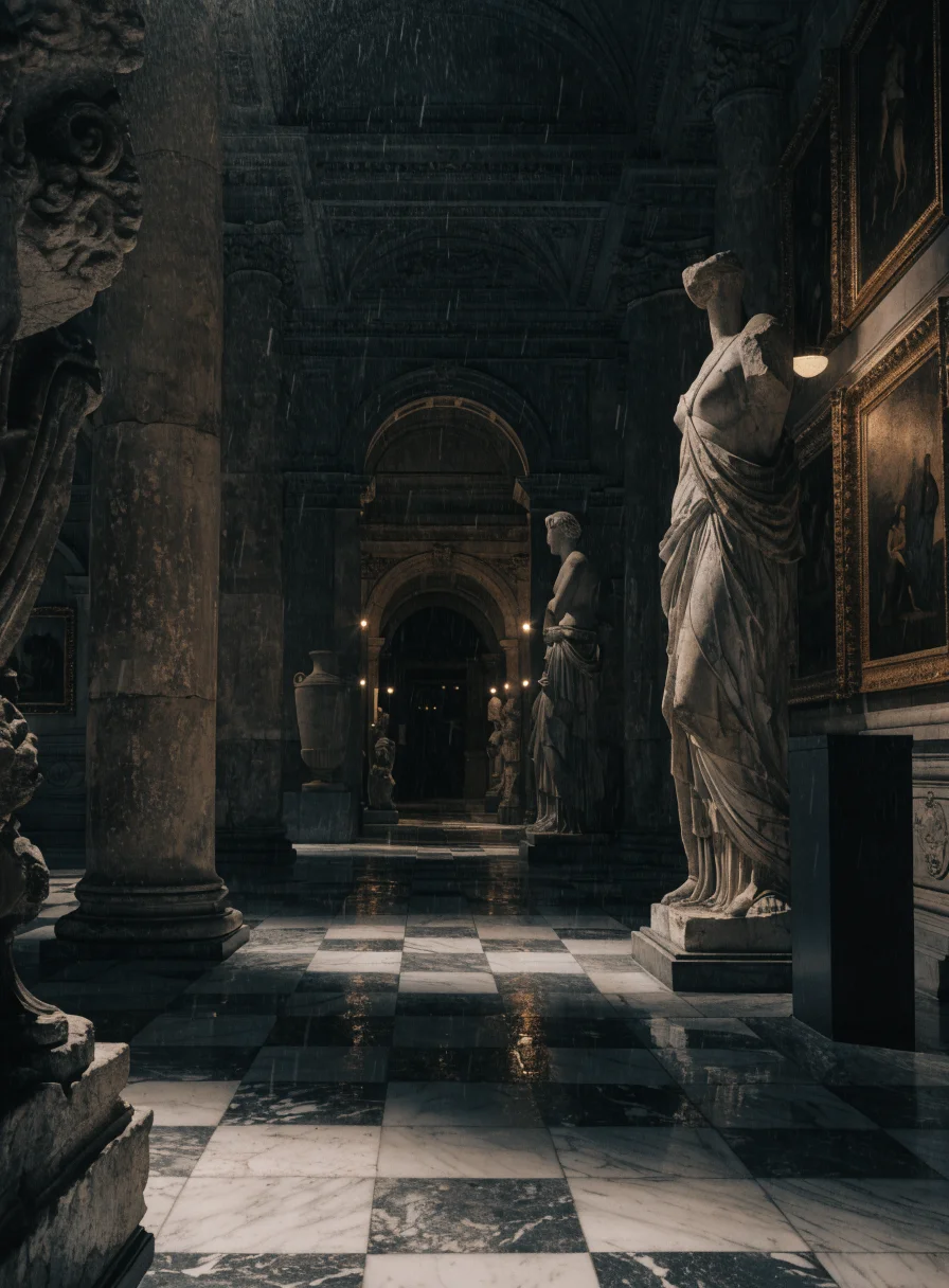 Locked Museum After Midnight