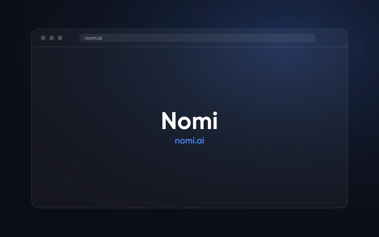 Nomi: official website nomi.ai