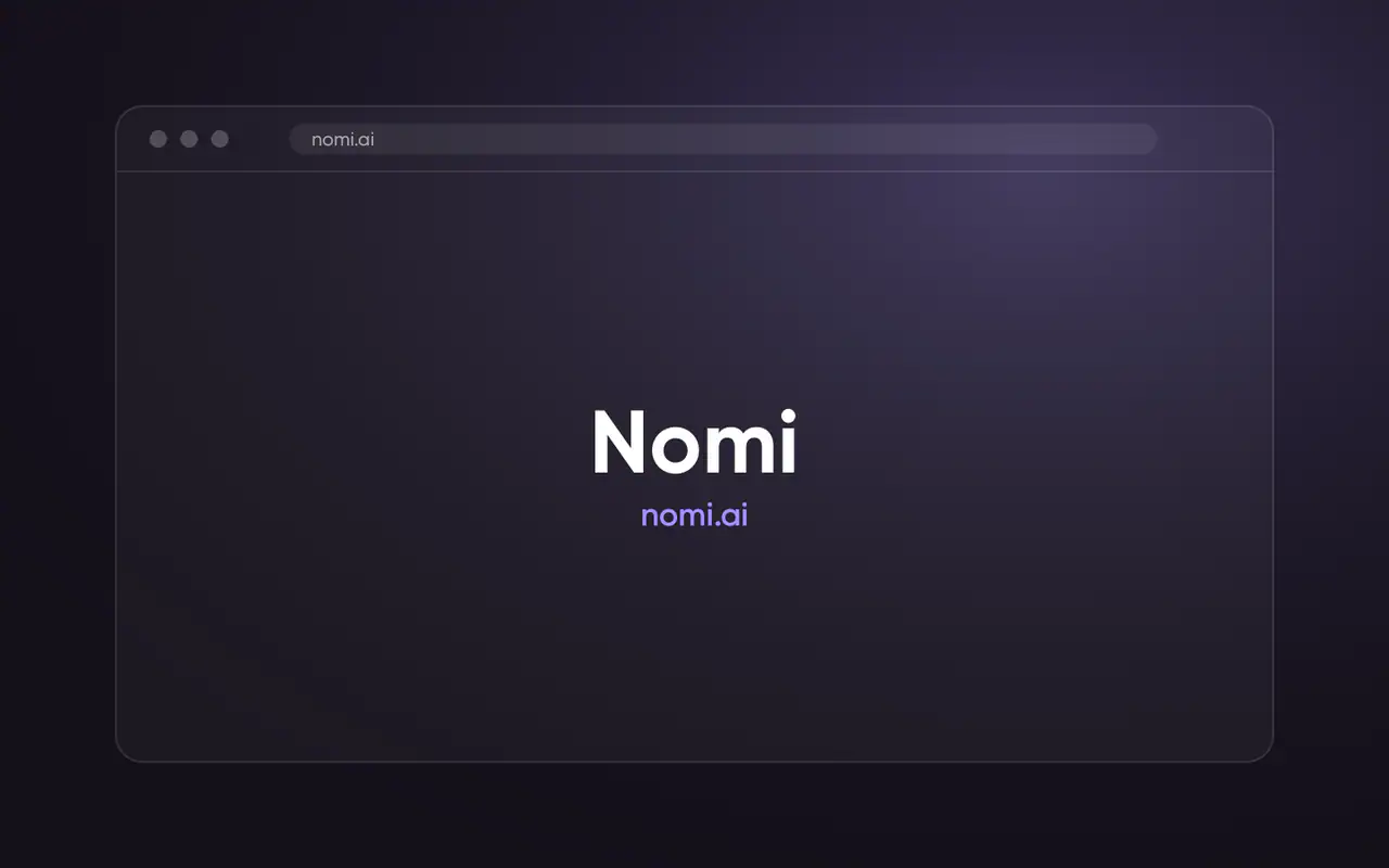 Nomi: official website nomi.ai