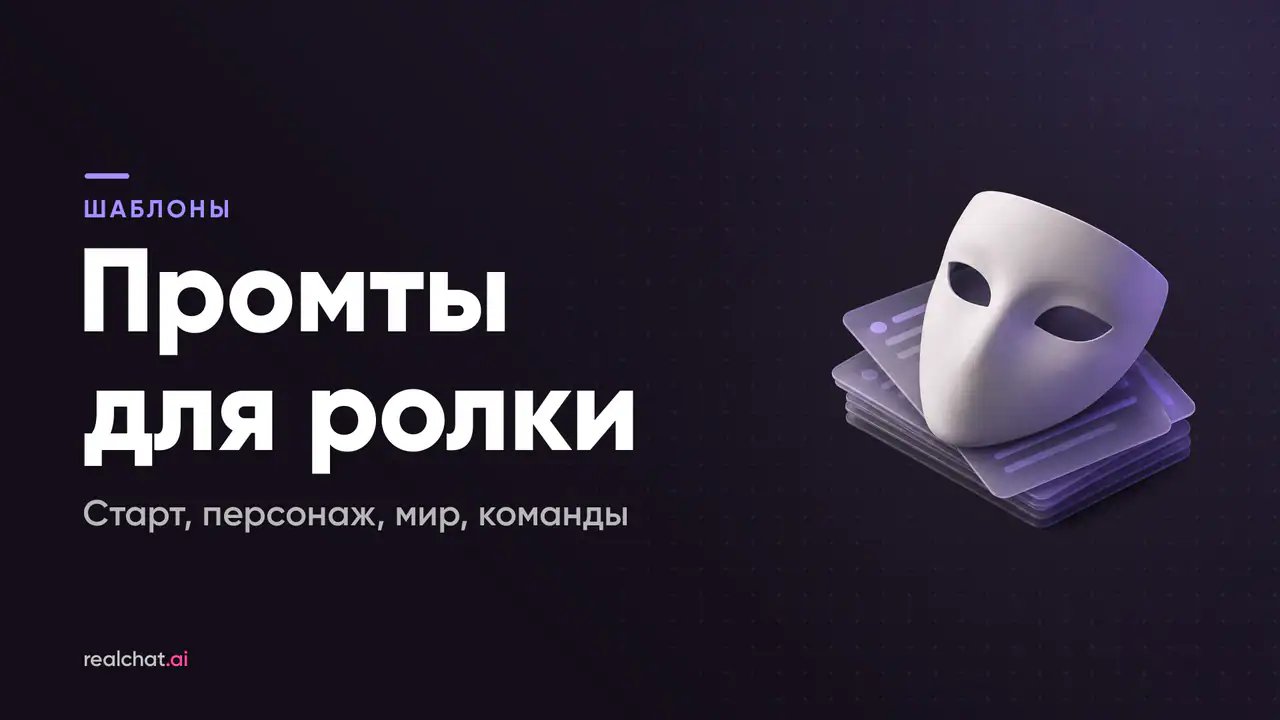 Гладкая белая матовая маска без росписи лежит под углом на стопке полупрозрачных карточек-шаблонов с абстрактными линиями на тёмном фоне.